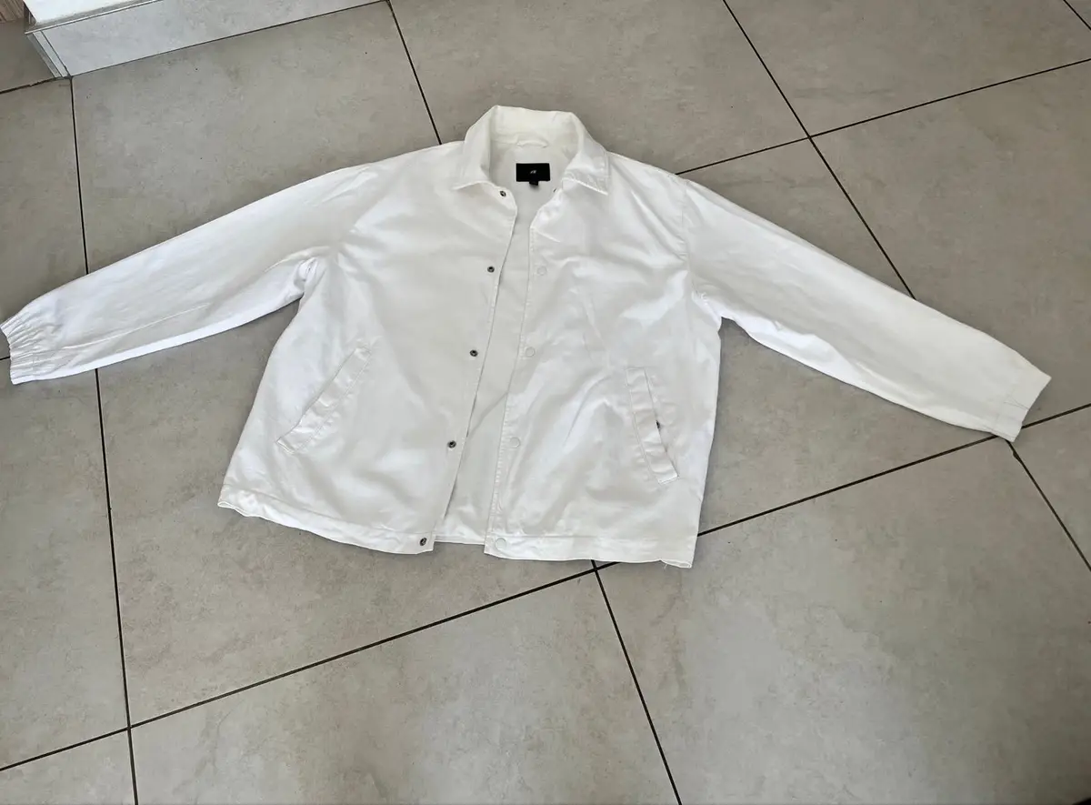 H&M White Denim Jacket