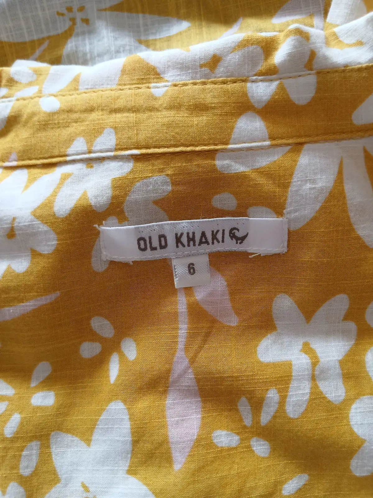 Old Khaki Yellow Floral Long-Sleeve Shirt