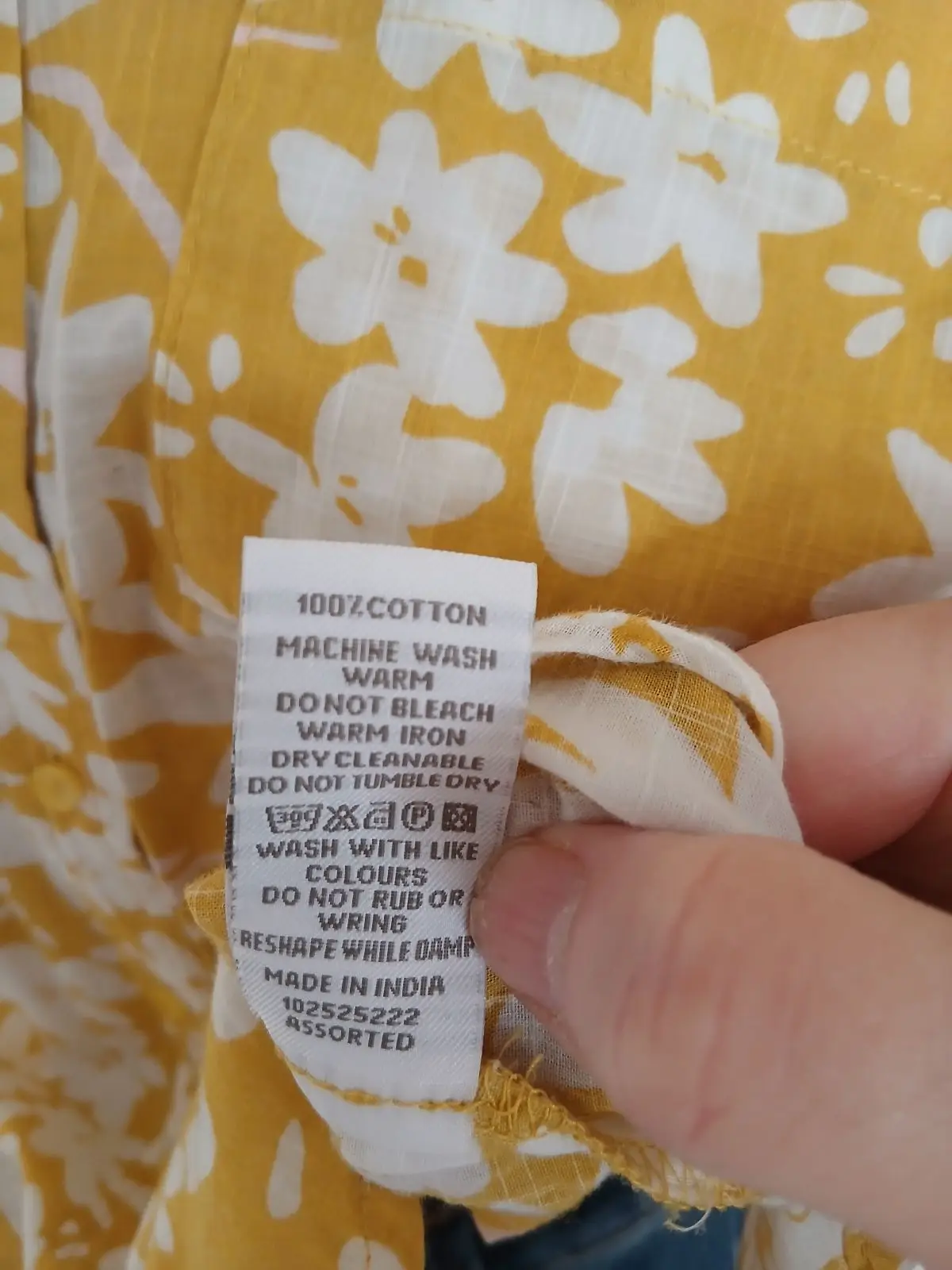 Old Khaki Yellow Floral Long-Sleeve Shirt