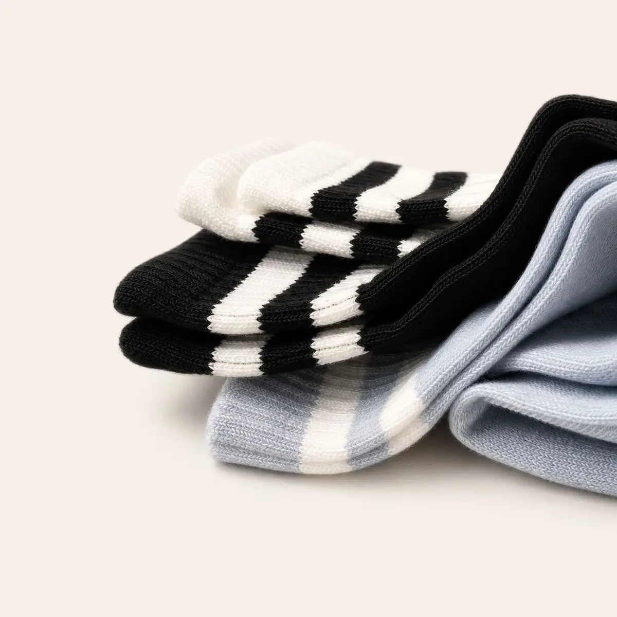 Assorted Striped Casual Socks Bundle