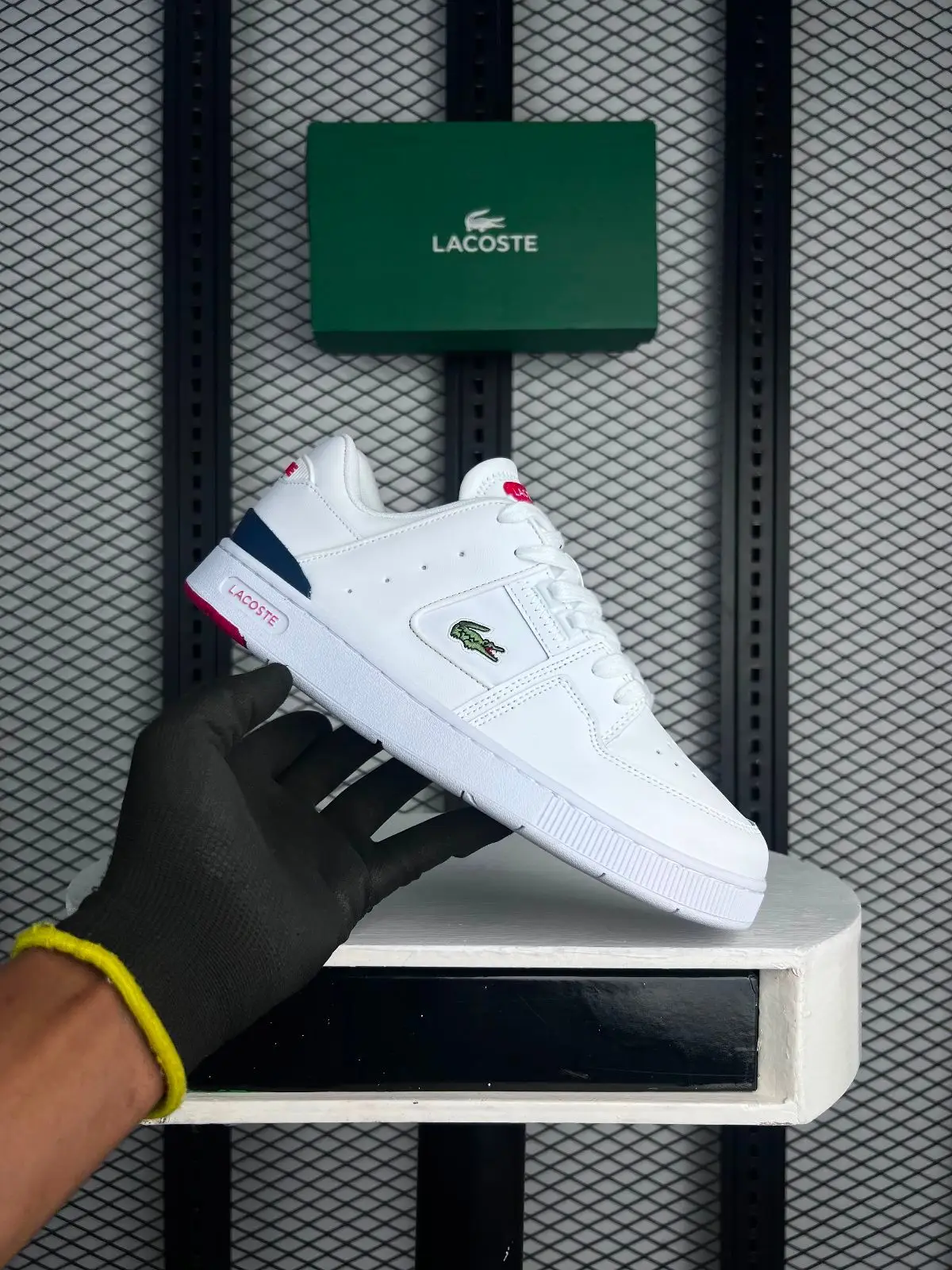 Lacoste White Low-Top Sneakers