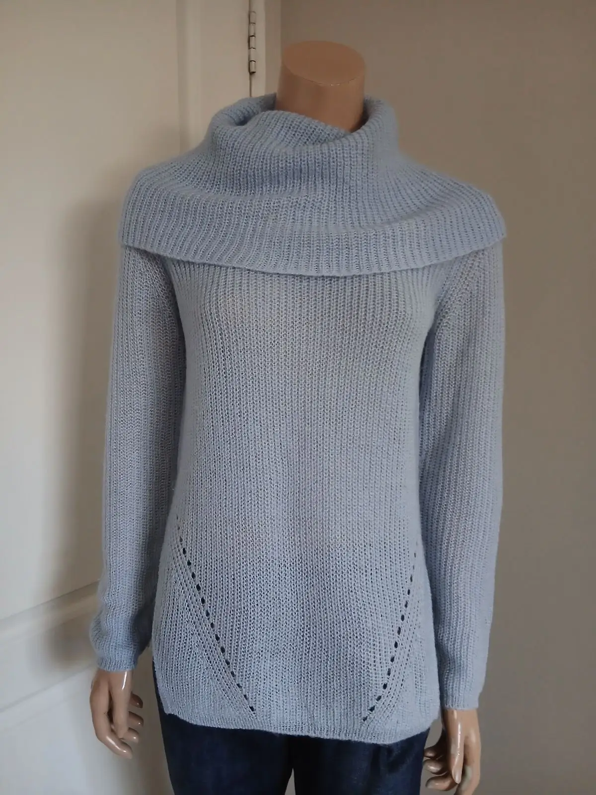 Woolworths Light Blue Cowl Neck Knit Sweater