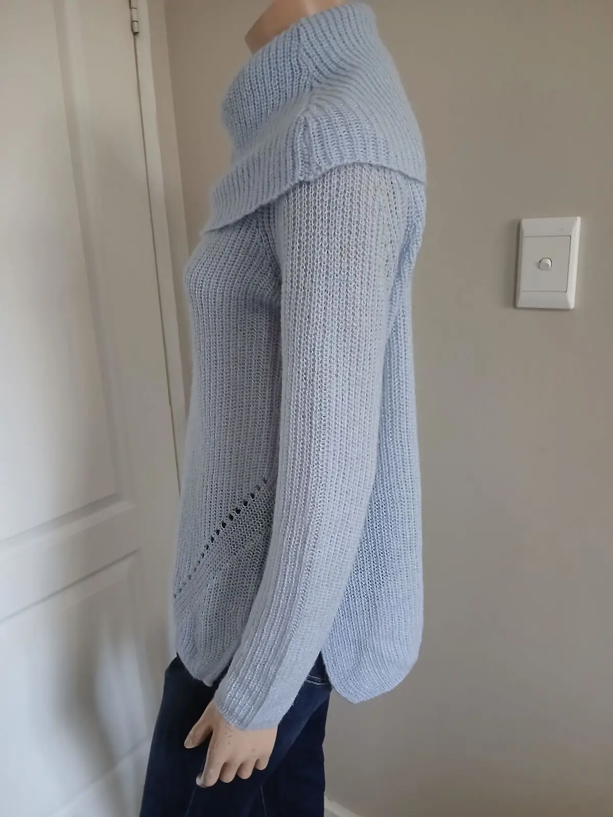 Woolworths Light Blue Cowl Neck Knit Sweater