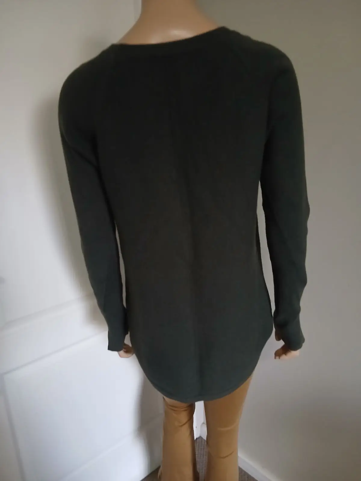Witchery Dark Green Long Sleeve Top