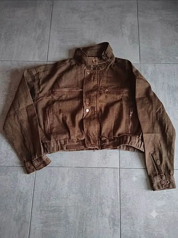 Denim wears Coffee Bomber Denim Jacket