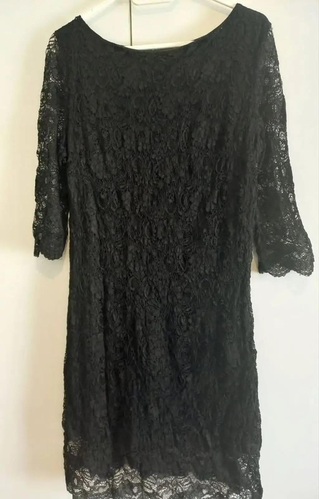 Black Lace Long Sleeve Dress