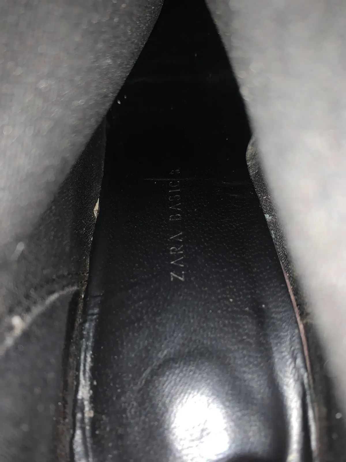 Zara Snakeskin Print Block Heel Boots