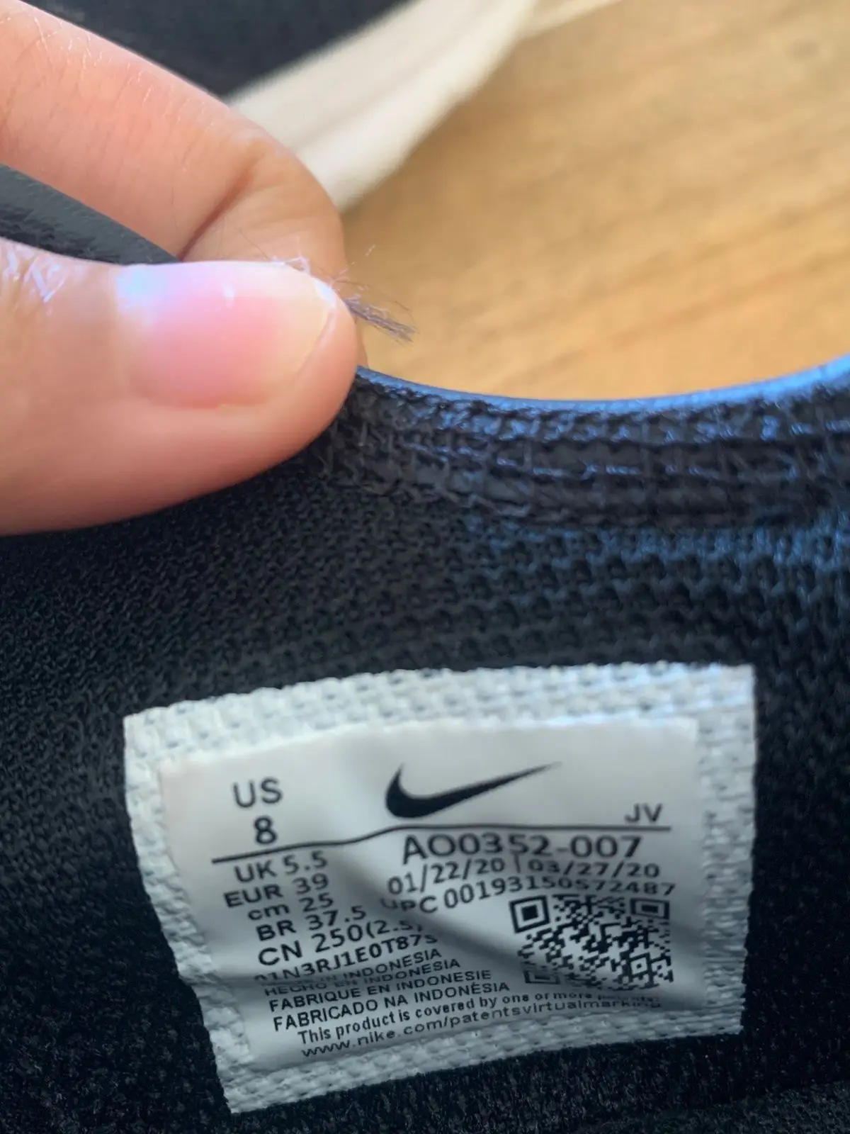 Nike Black and White Sneakers