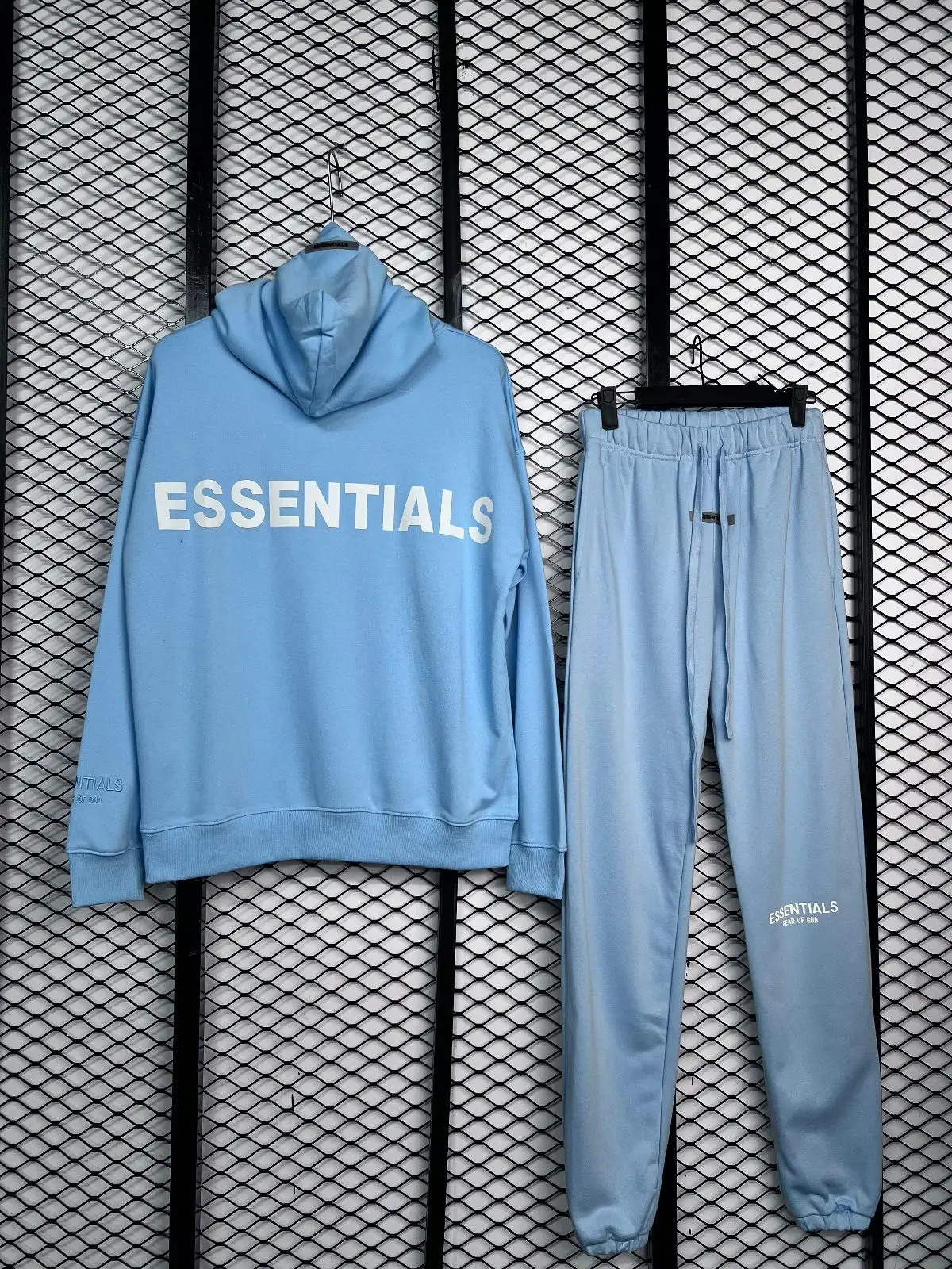 Fear of God Essentials Pink Hoodie
