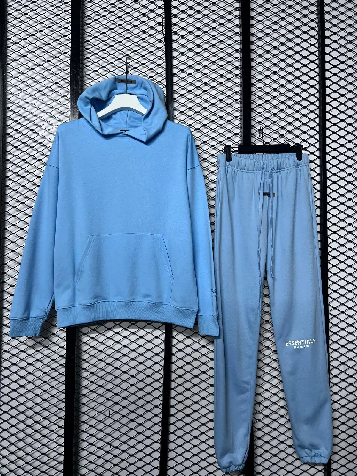 Fear of God Essentials Pink Hoodie