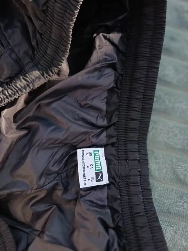 Black Puma track suit pants