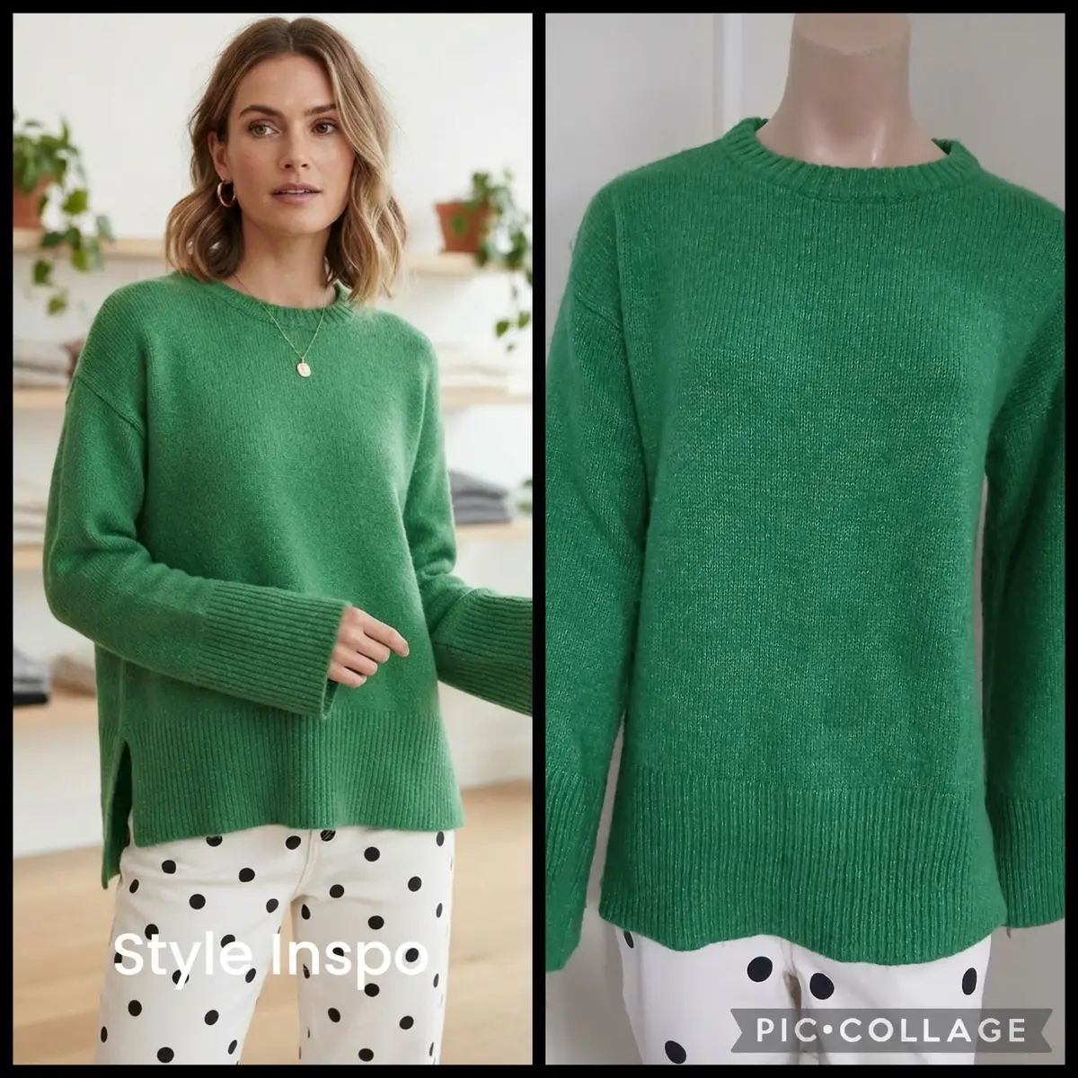 Desray Green Knit Sweater