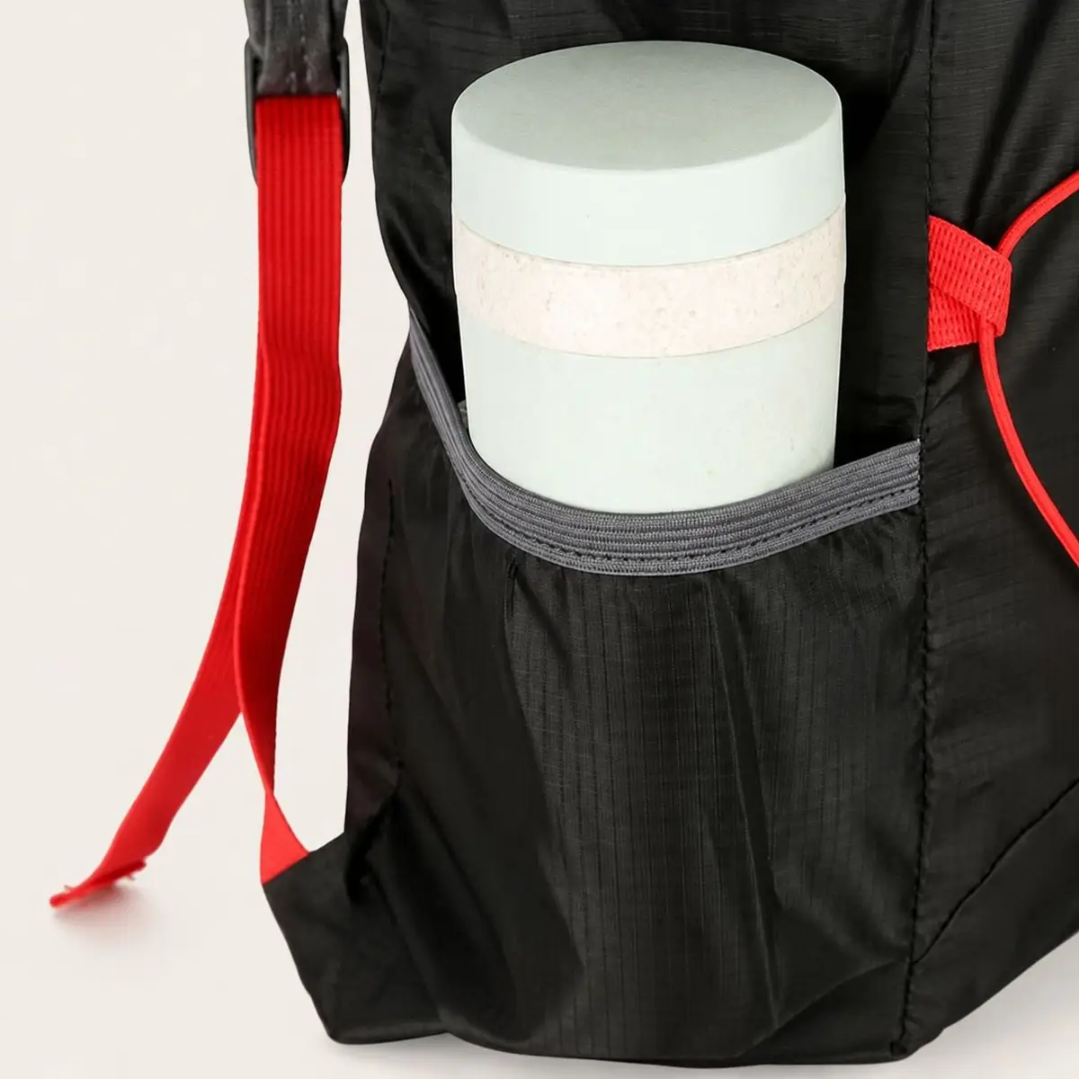 Vanaheimr Lightweight Grey Backpack with Blue Accents