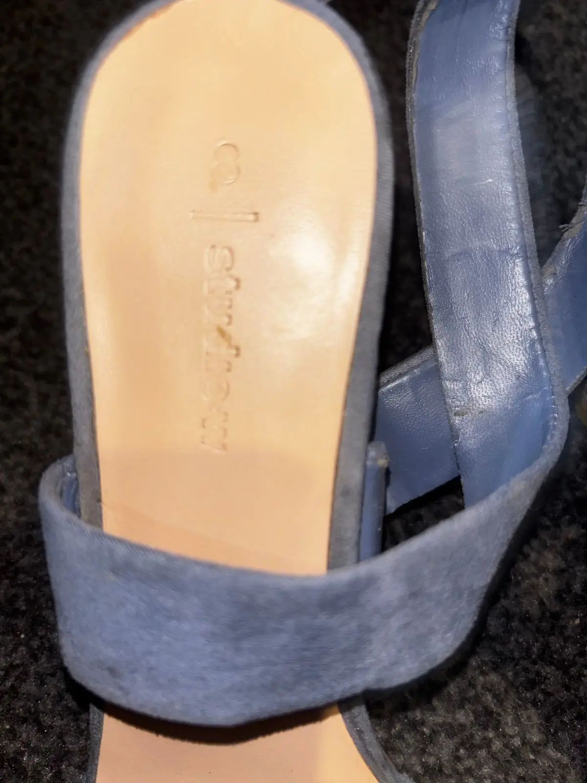 Blue Strappy Heeled Sandals