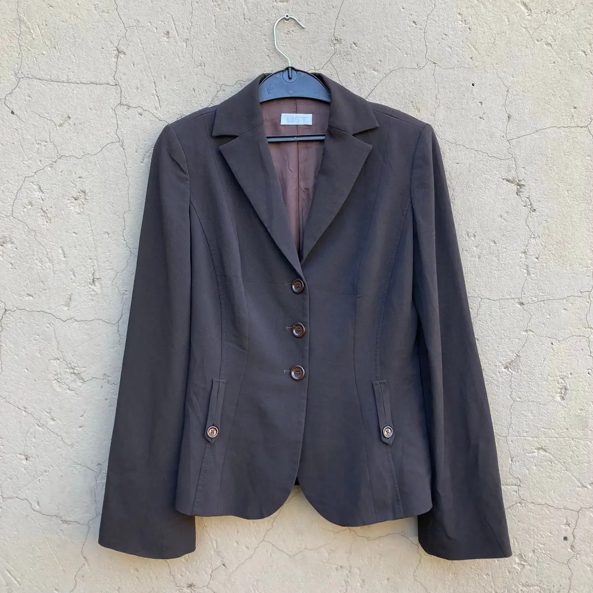 Vintage List Brown Tailored Blazer Size 44
