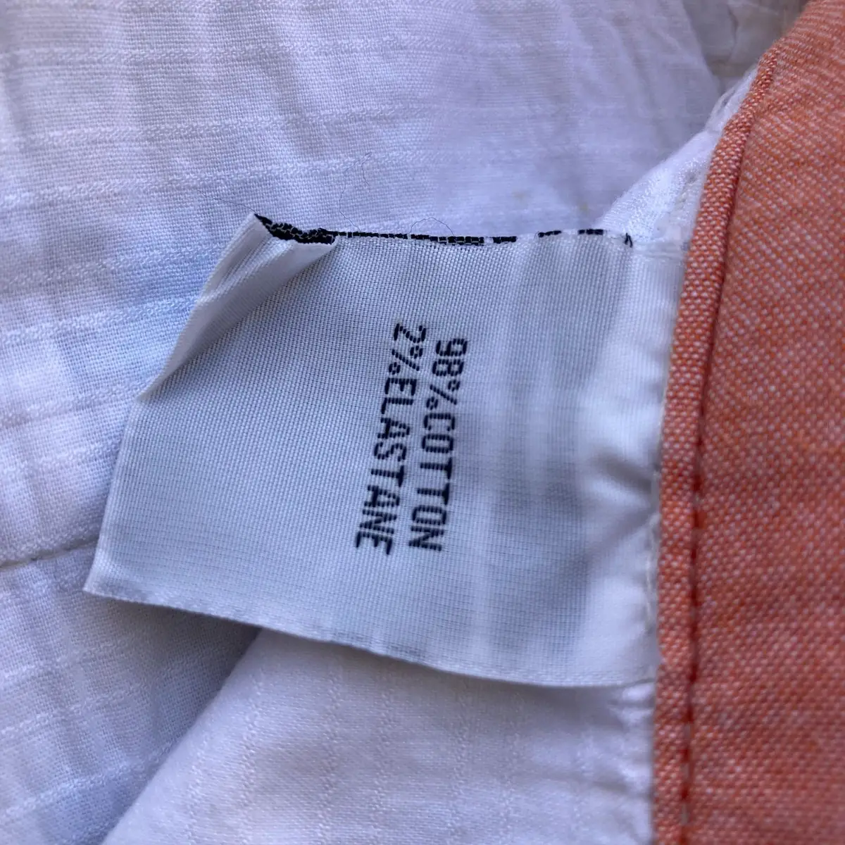 Blue and White Striped Shorts