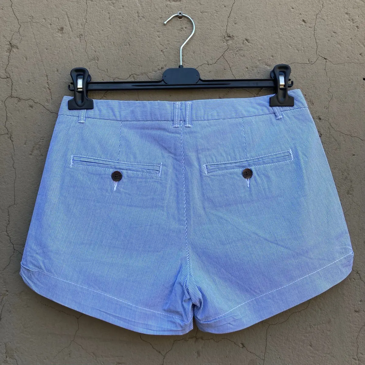 H&M L.O.G.G. Blue and White Striped Shorts