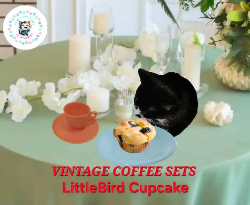 Vintage Coffee Sets 8x2 Pcs FREE Canister
