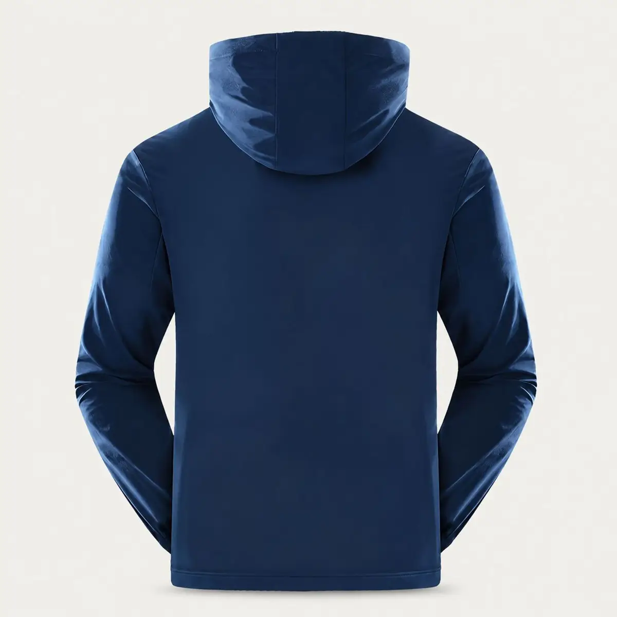 Blue Lightweight Hooded Windbreaker Jacket