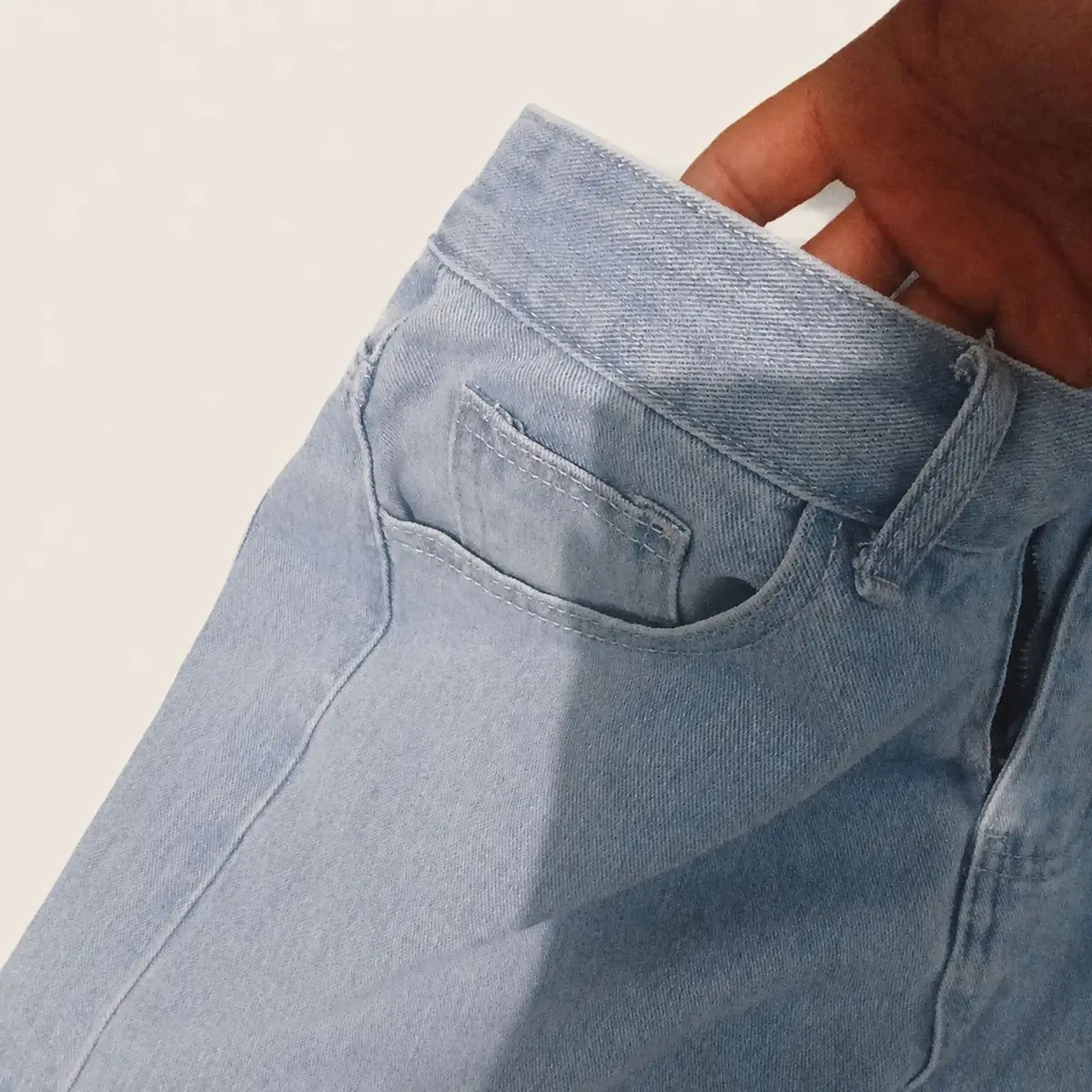 Light Blue Wash Denim Jeans