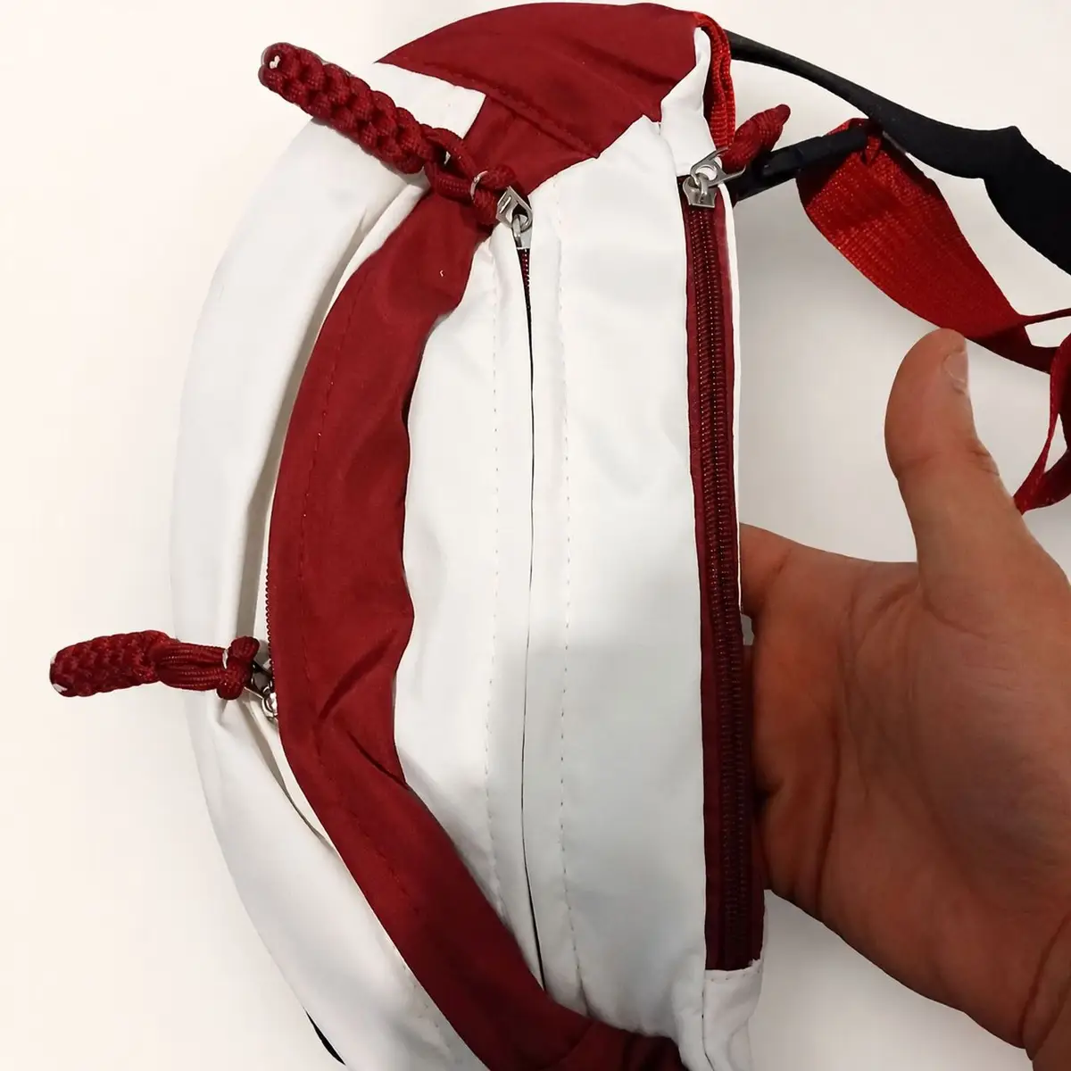 White Nylon Belt Bag Fanny Pack