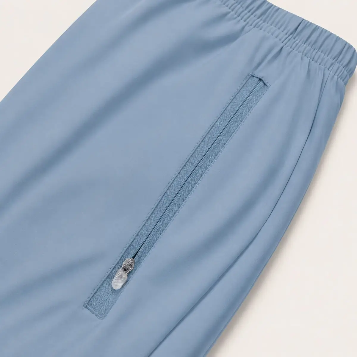 Light Blue Athletic Joggers with Zip Pockets