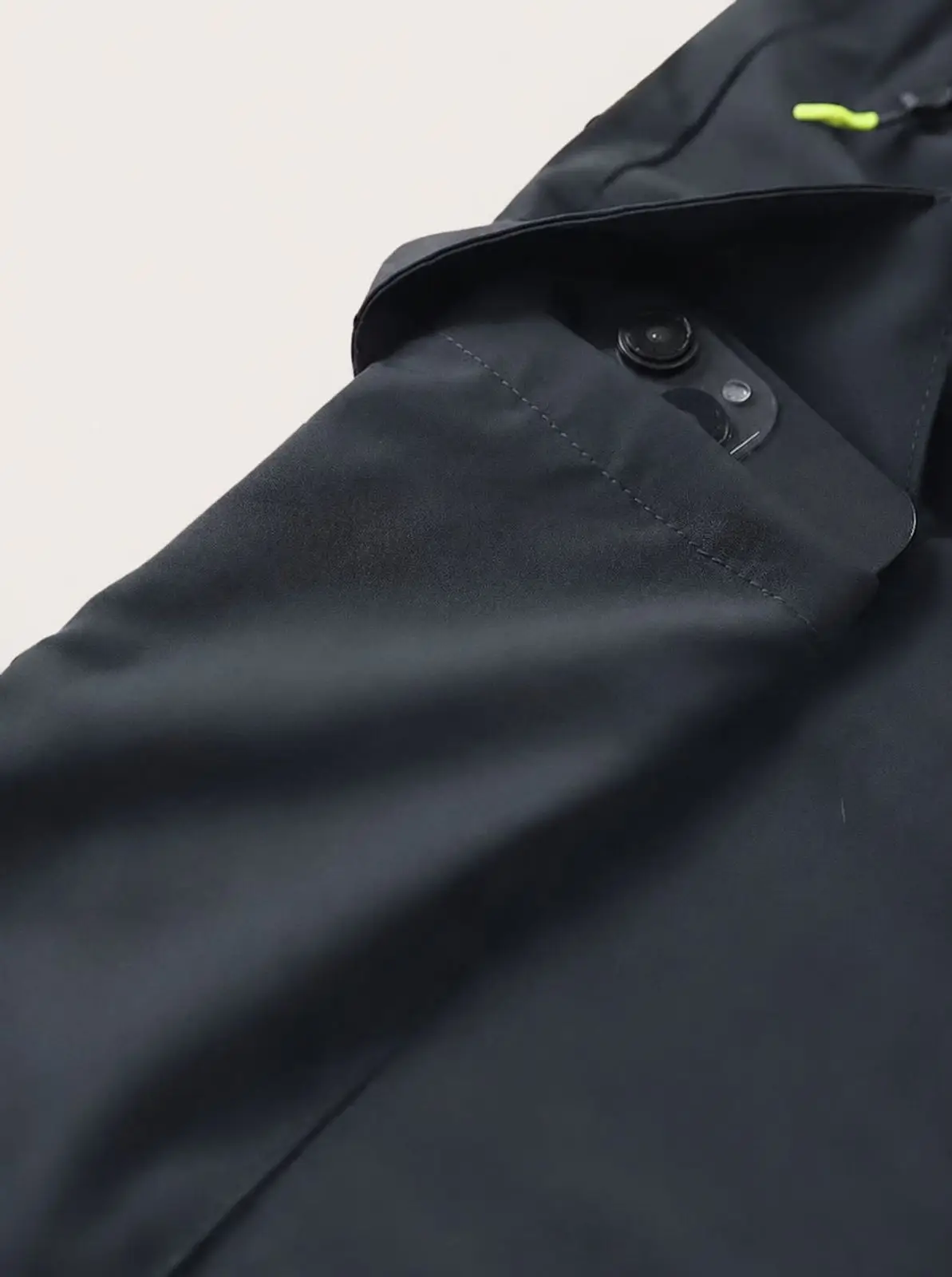 Dark Grey Utility Cargo Pants with Drawstring Waist
