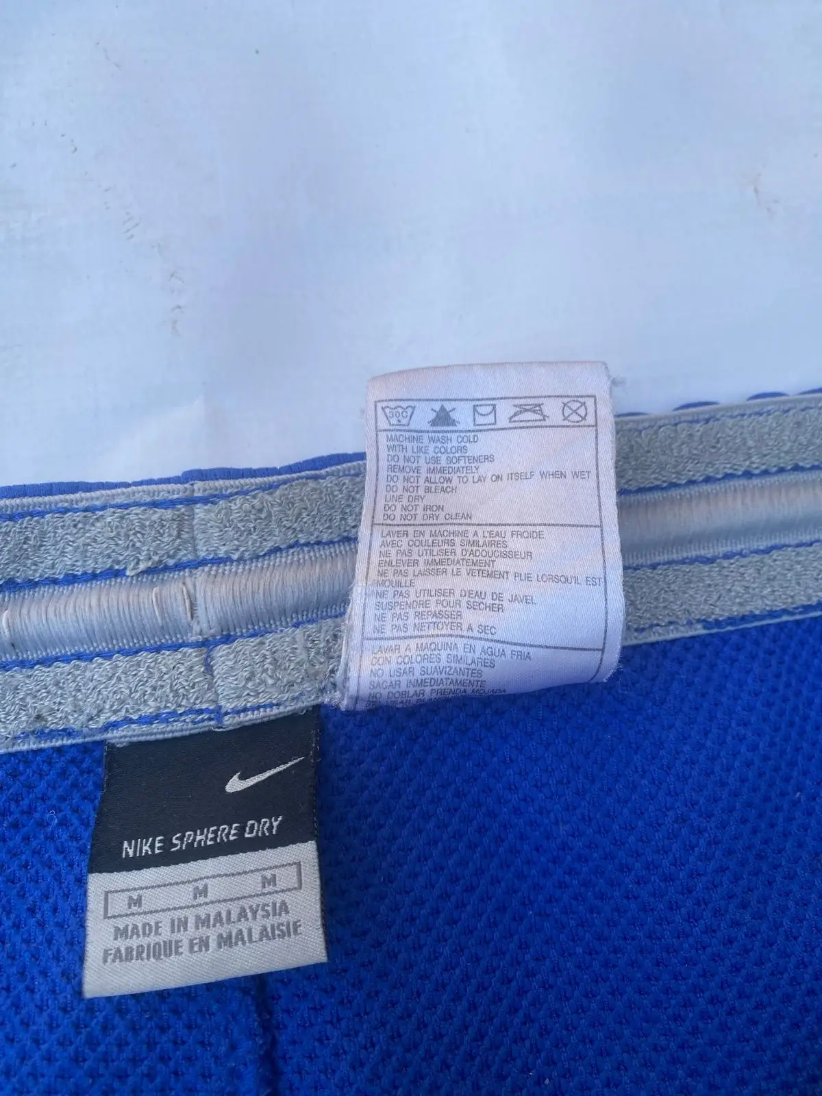 Nike Blue Athletic Shorts with Side Stripes