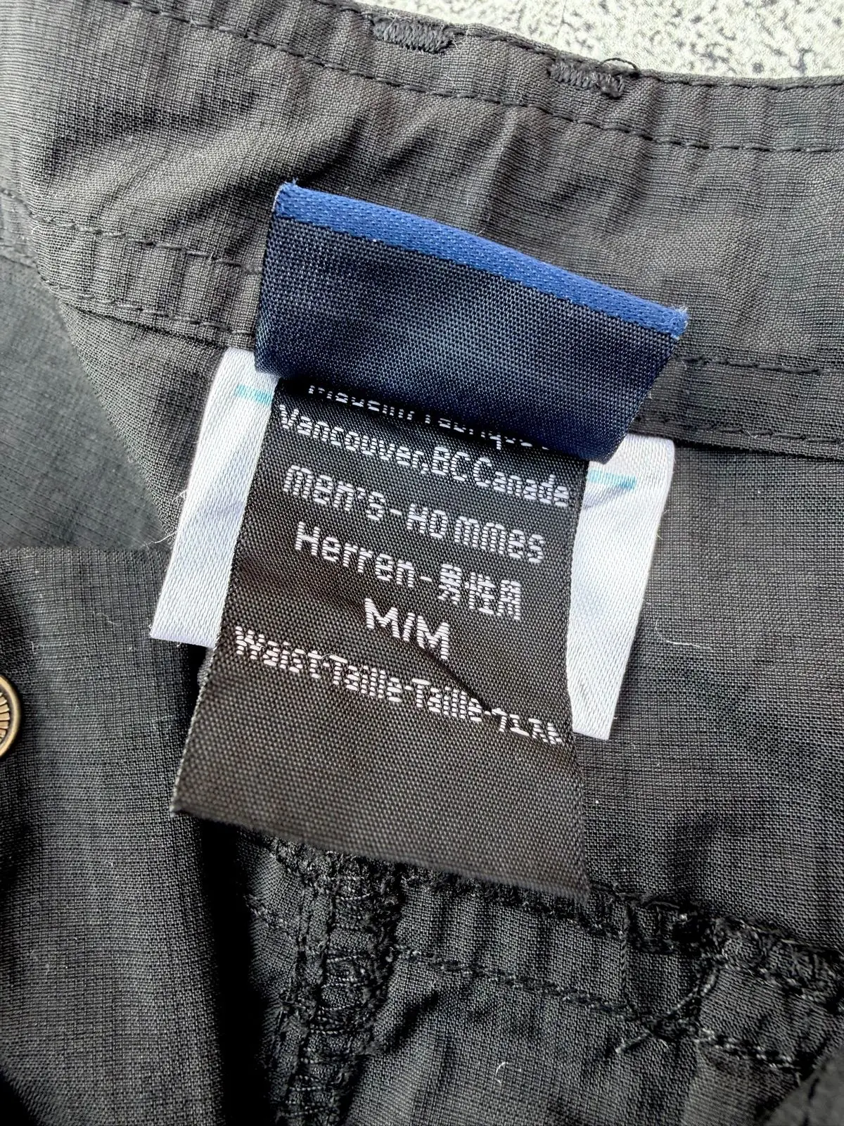 Arc'teryx Black Convertible Cargo Pants