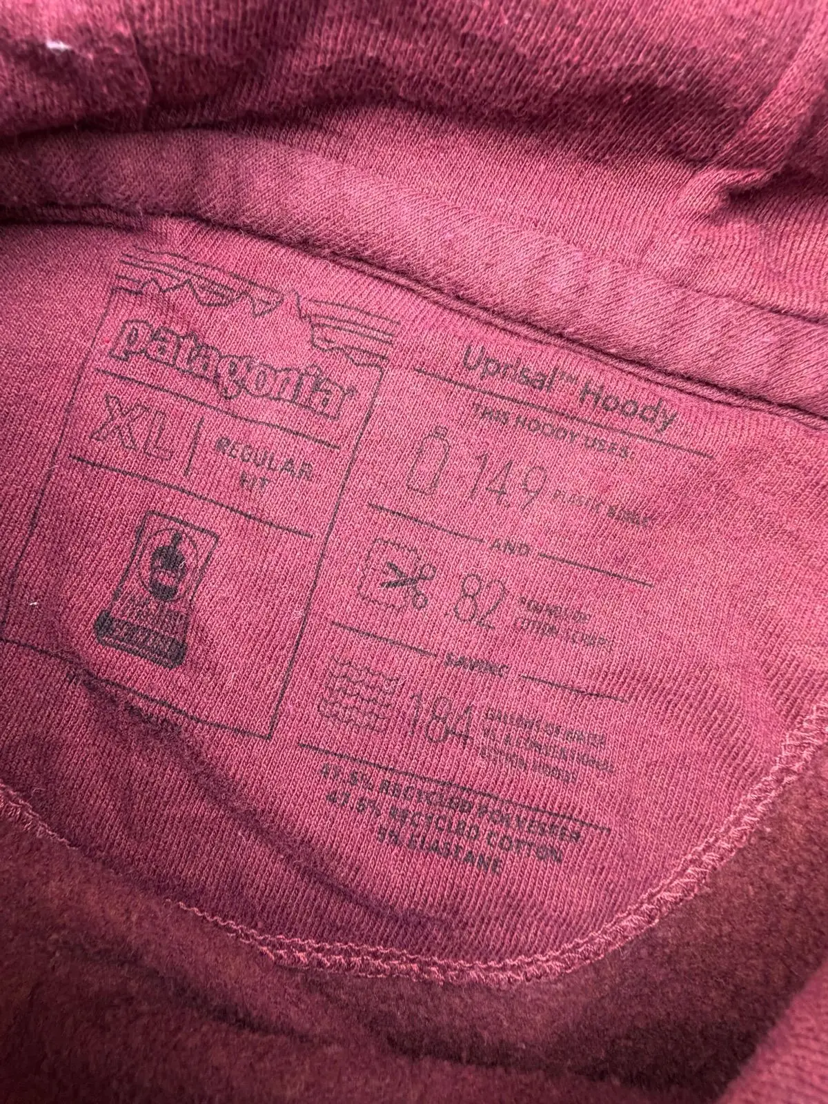 Patagonia Bear Graphic Maroon Hoodie