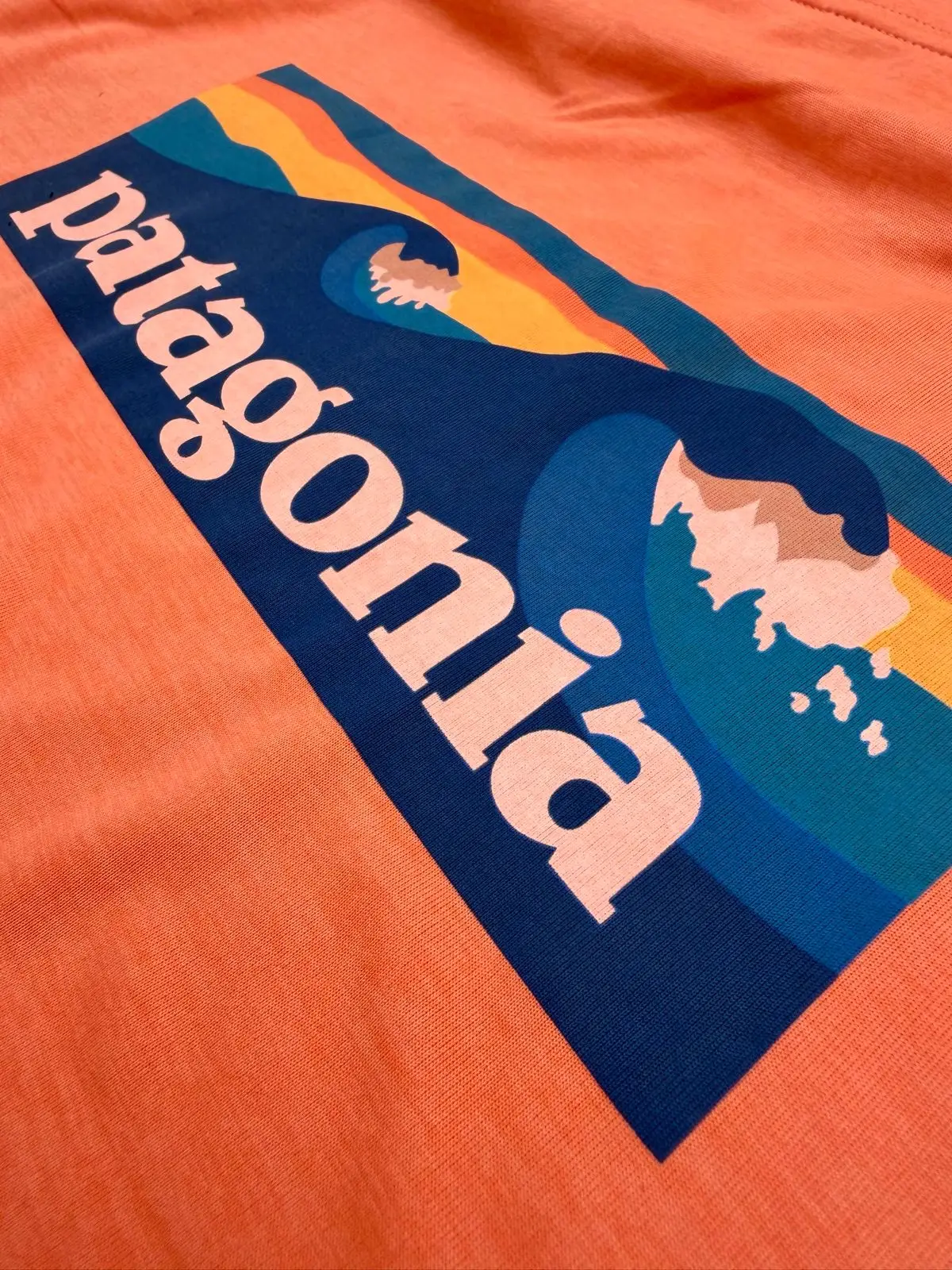 Patagonia Wave Graphic T-Shirt Peach