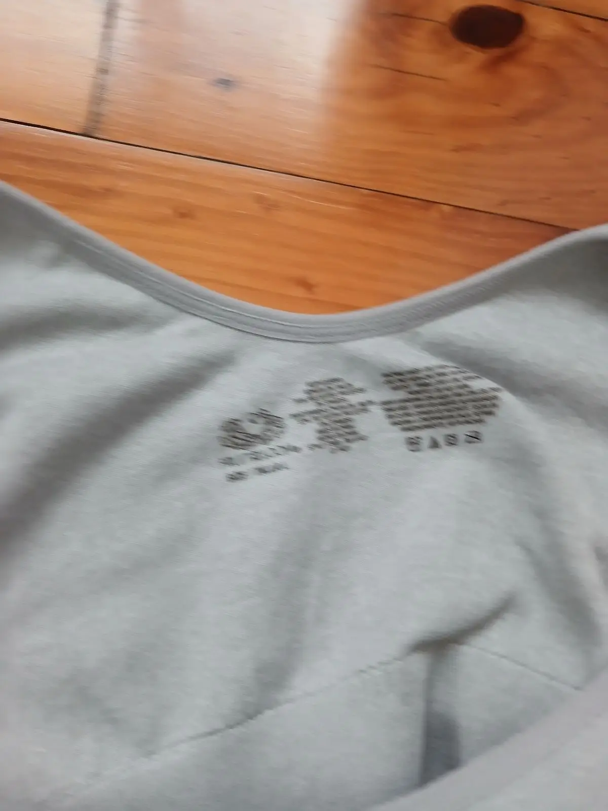 Grey Ribbed Active Crop Top