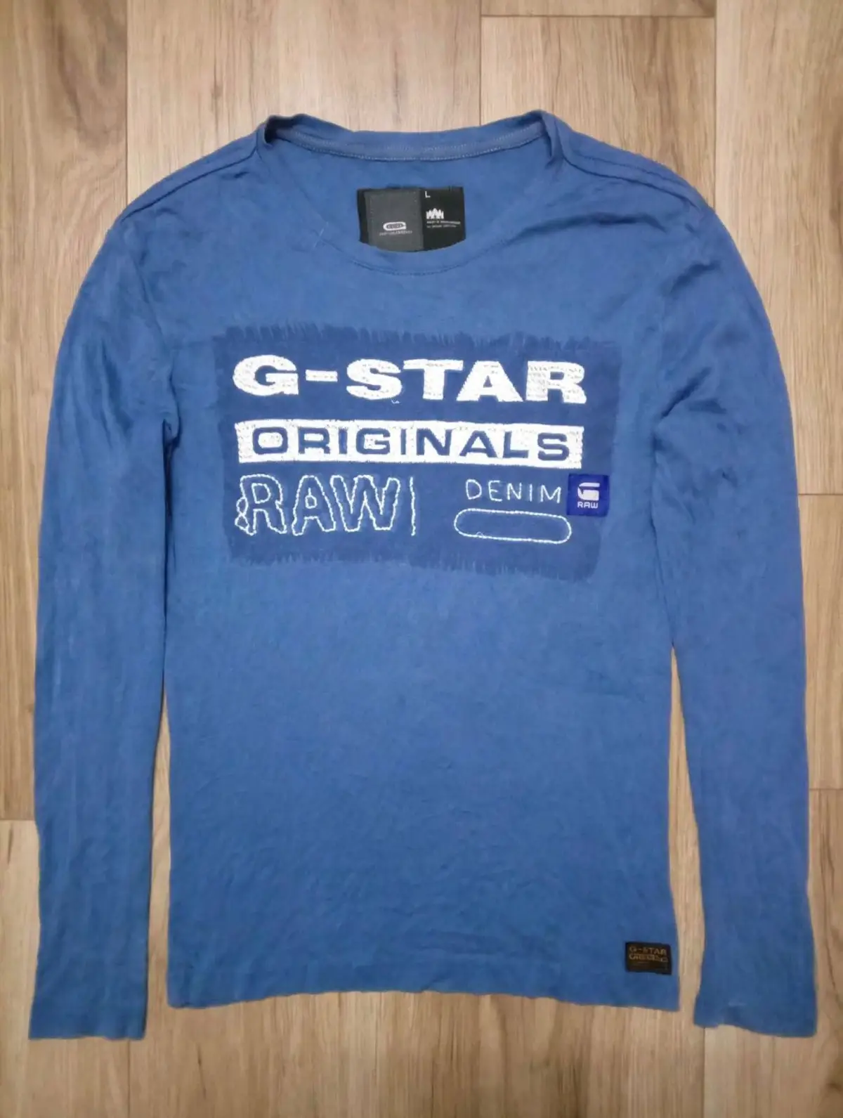 G-Star RAW Blue Long Sleeve T-Shirt