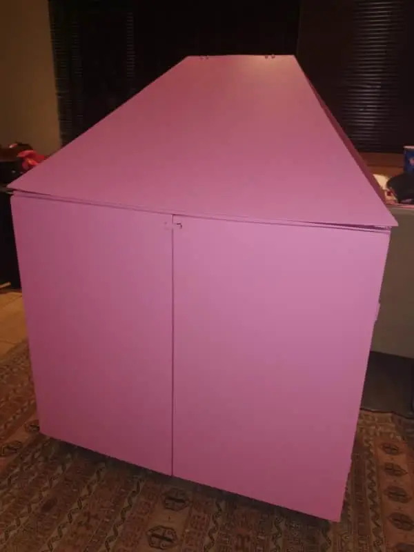 Pink Barbie dollhouse