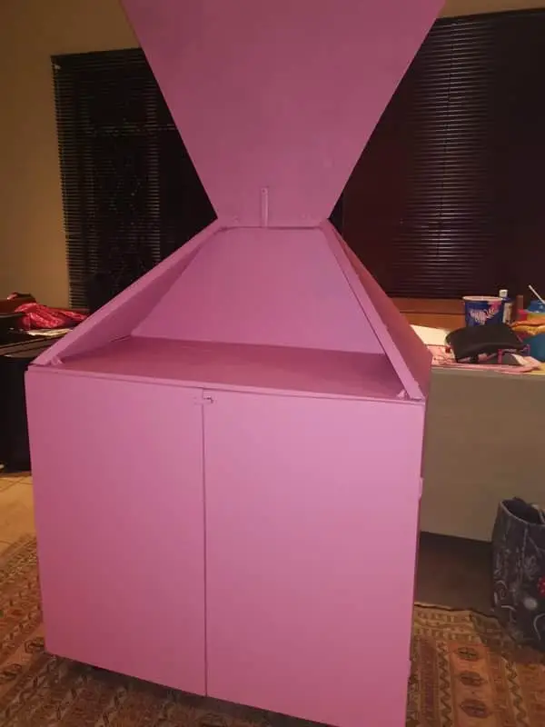 Pink Barbie dollhouse
