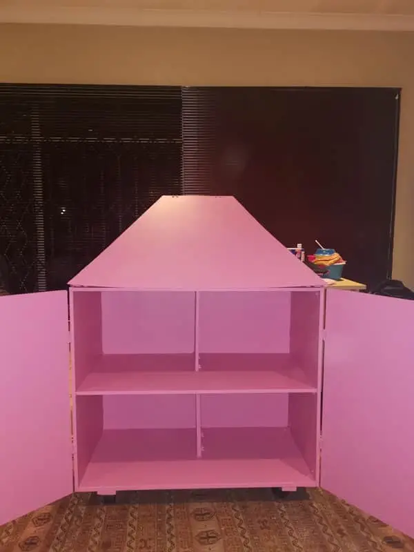 Pink Barbie dollhouse