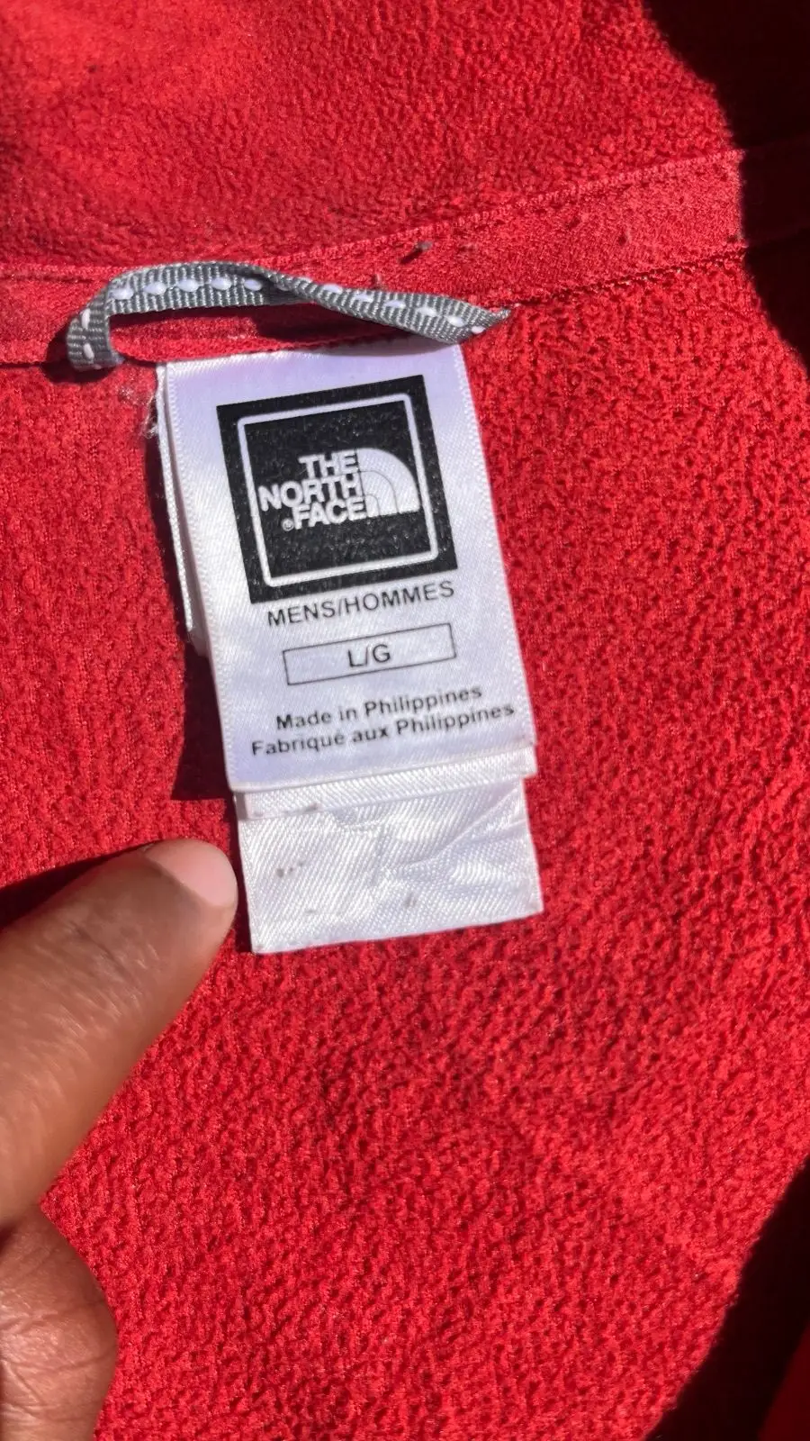 The North Face Red Quarter Zip Fleece