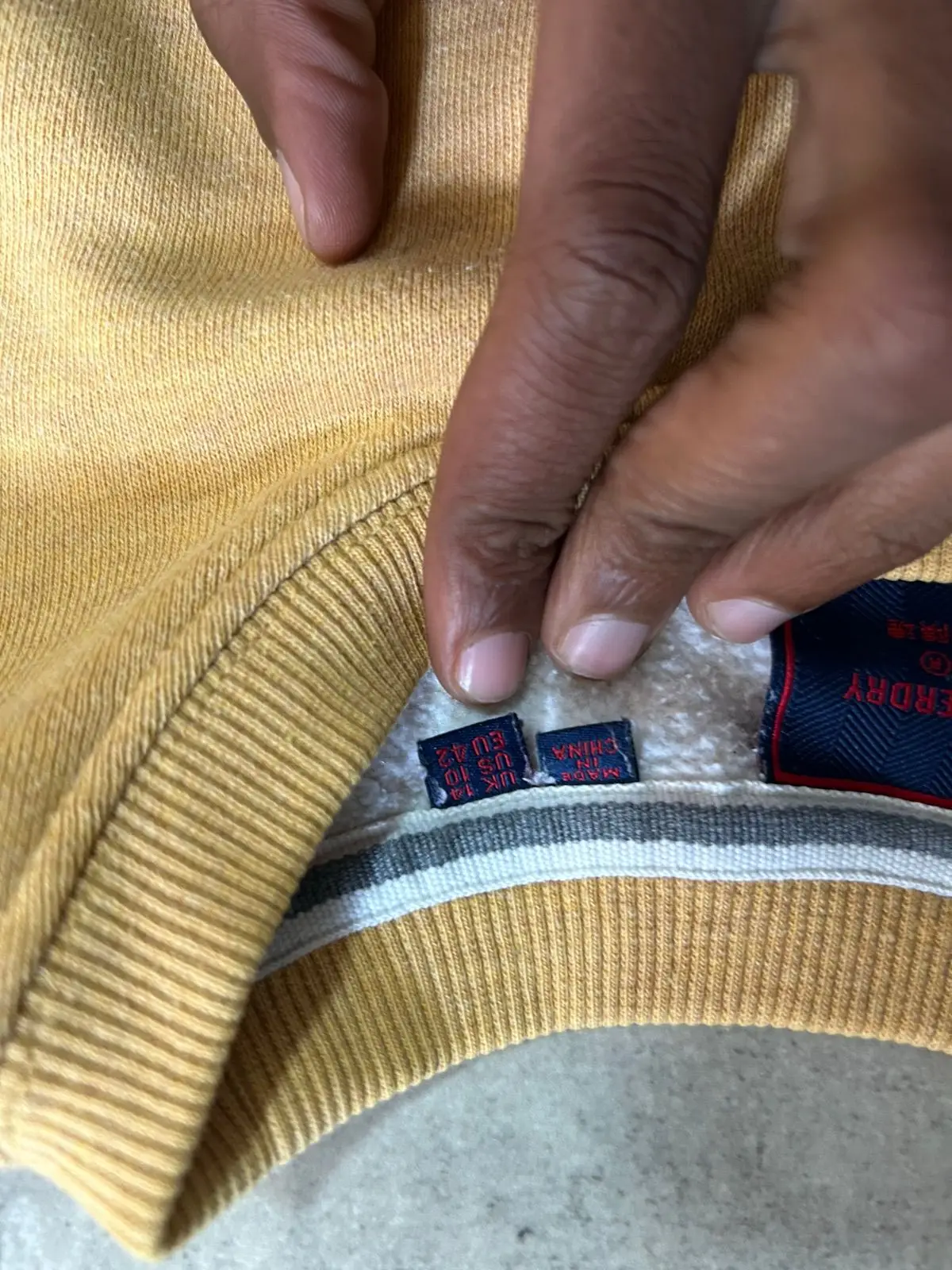 Superdry Yellow Crewneck Sweatshirt