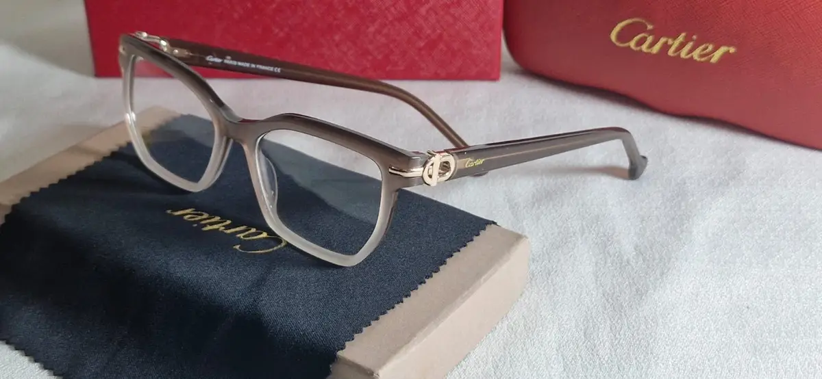 Cartier Gradient Frame Glasses with Case