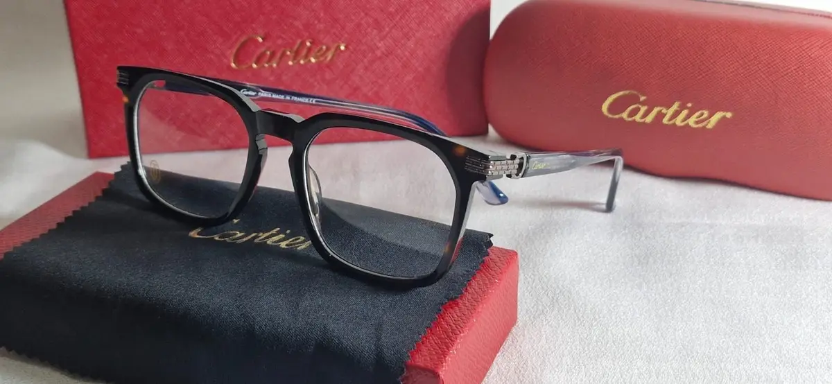 Cartier Tortoiseshell Optical Glasses with Box