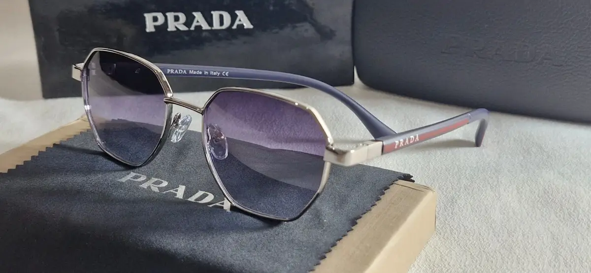 Prada Metal Gradient Sunglasses
