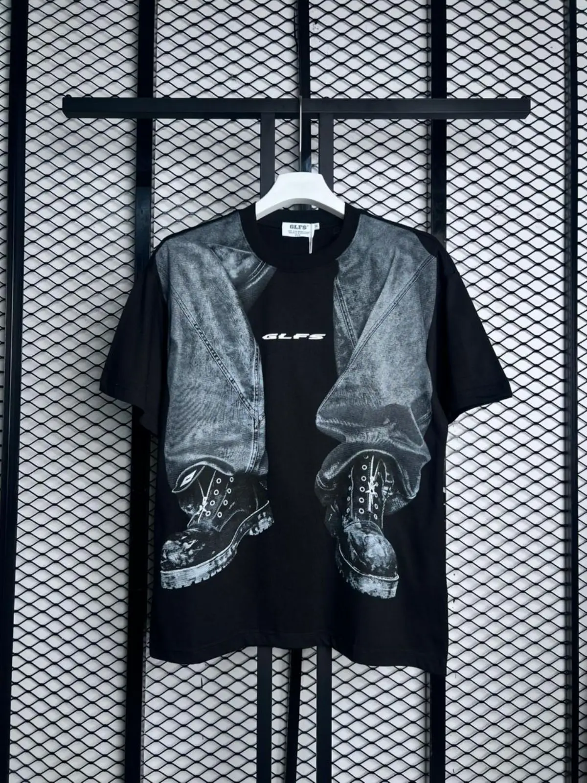 GLFS Graphic Print Black T-Shirt