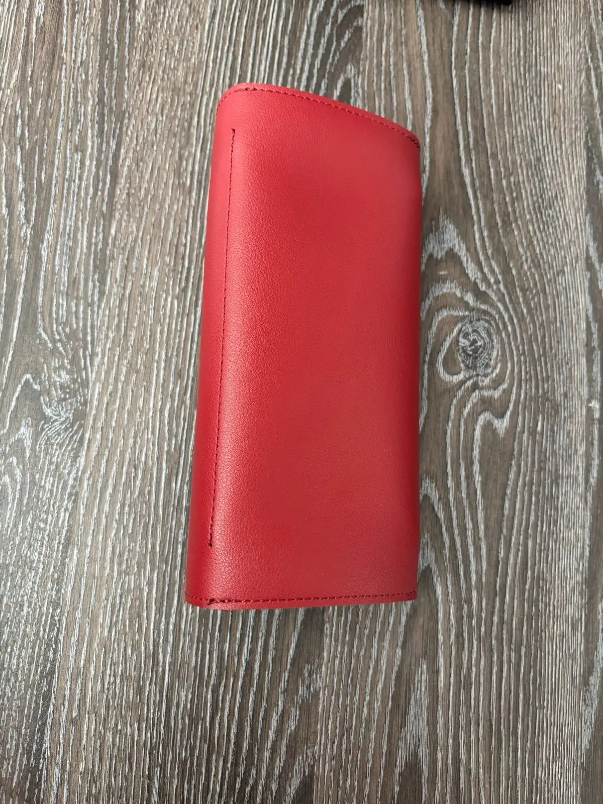 Red Wallet with Gold Clasp