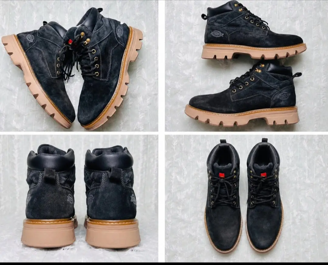 Dickies Black Suede Work Boots