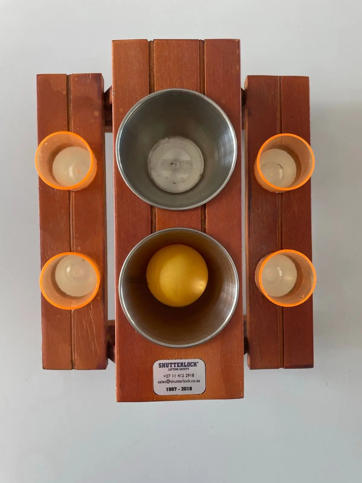 Wooden Miniature Picnic Table Drinking Game Set