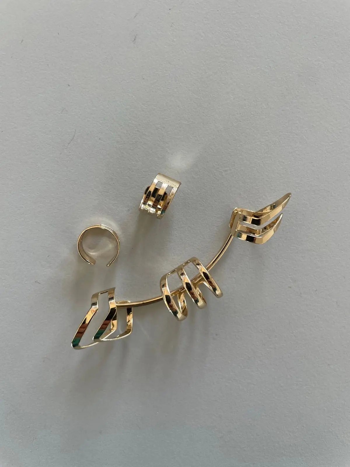 Gold-Toned Ear Cuff and Body Jewellery Set