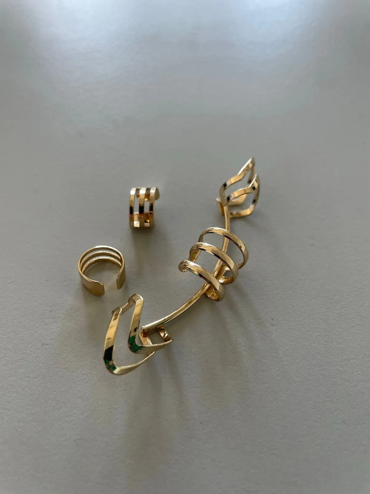 Gold-Toned Ear Cuff and Body Jewellery Set