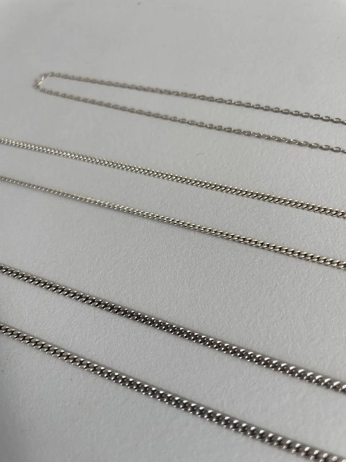 Silver-Toned Chain Necklace