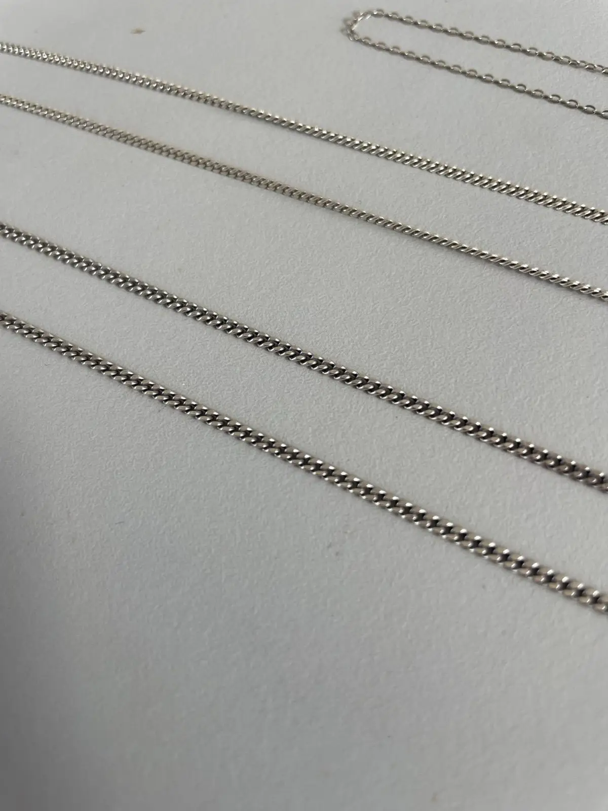 Silver-Toned Chain Necklace