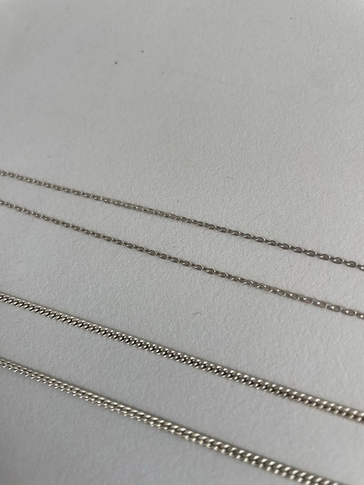 Silver-Toned Chain Necklace